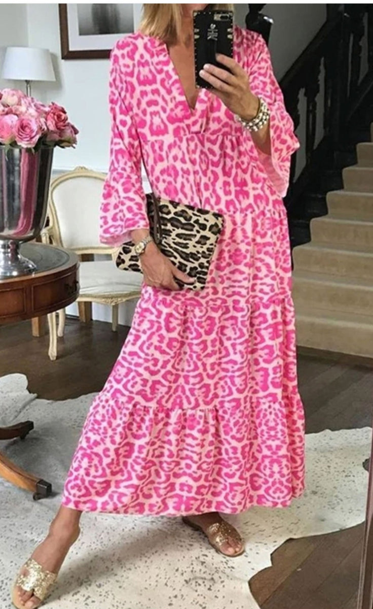 HOT PINK ANIMAL PRINT DRESS – Poodle's Island Wear Gifts & Jewelry