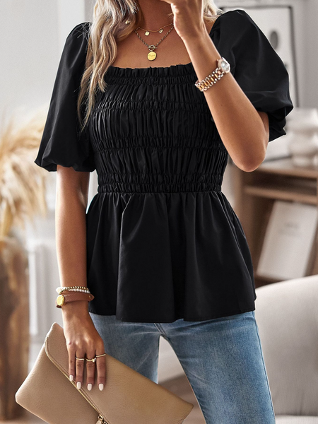 Off-shoulder Top With Waistband And Slimming Effect HWWX6AF6SU
