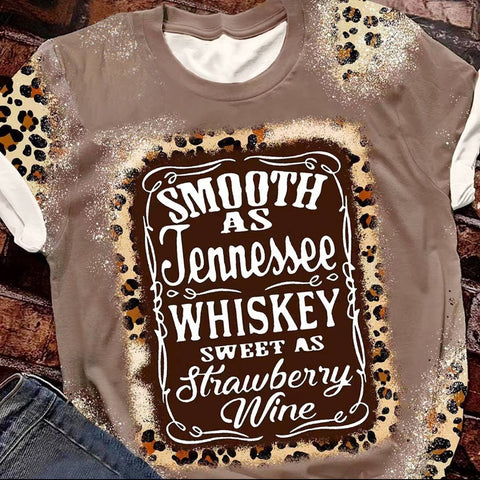 Smooth As TN Whiskey Leopard Tee