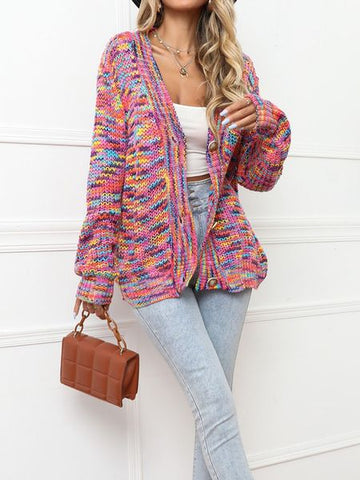 Short Cardigan Knitted Jacket HFLHHS5D4S