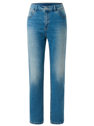 (Size-up) Essential Mid-Stretch Slim Fit Jeans Women's Pants HEBWWSHEKE