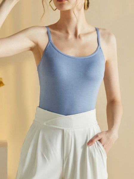 Solid Color Padded Camisole Vest HEDTRH77FB