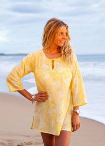 Coral Reef Cotton Beach Tunic Coverup KV451