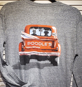 Poodle's Red Truck Long Sleeve