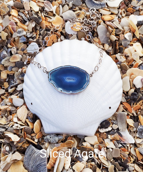 Sliced Agate Necklace