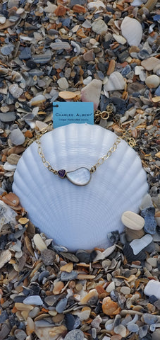 Amethyst & Mother of Pearl Necklace