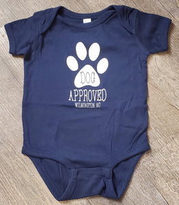 Infant onesie Dog Approved
