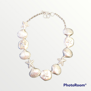 Silver Shells Necklace