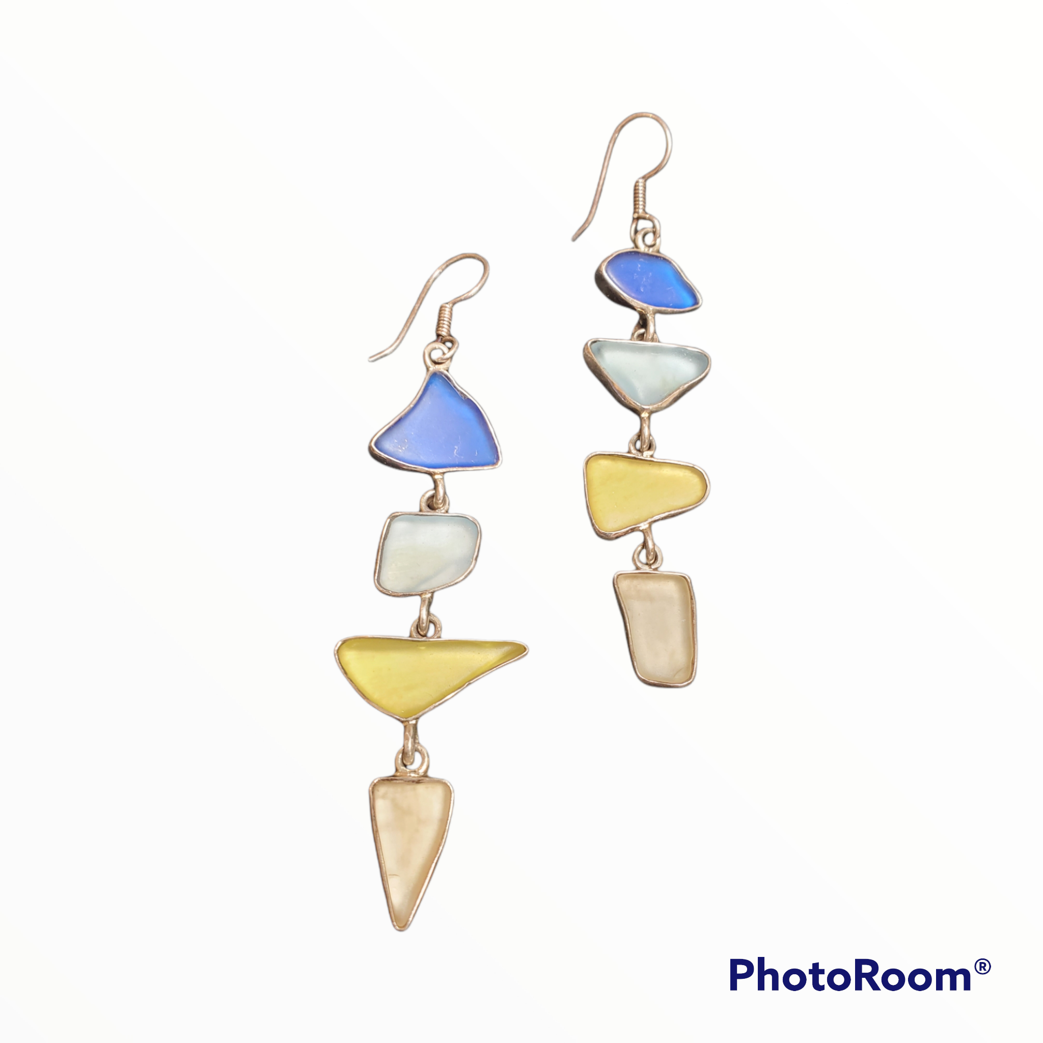ALCHEMIA RECYCLED MULTI-COLOR GLASS EARRINGS
