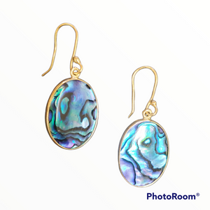 ALCHEMIA BLUE ABALONE SHELL EARRINGS