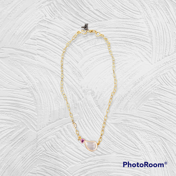 Amethyst & Mother of Pearl Necklace